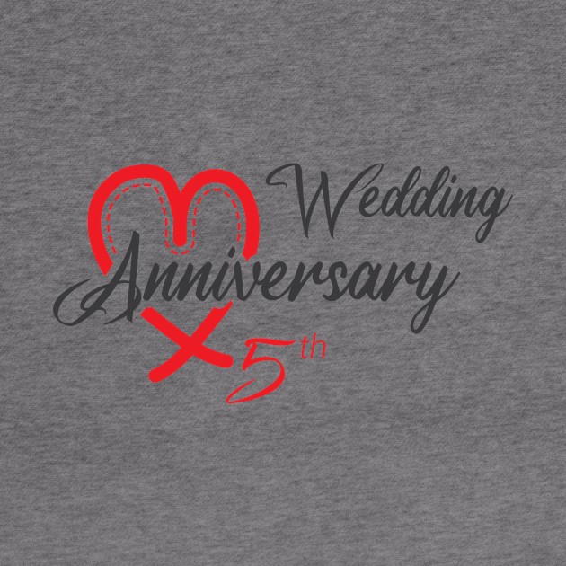 Funny Gift 5 years Wedding Marriage - 5th Wedding Anniversary by artfarissi